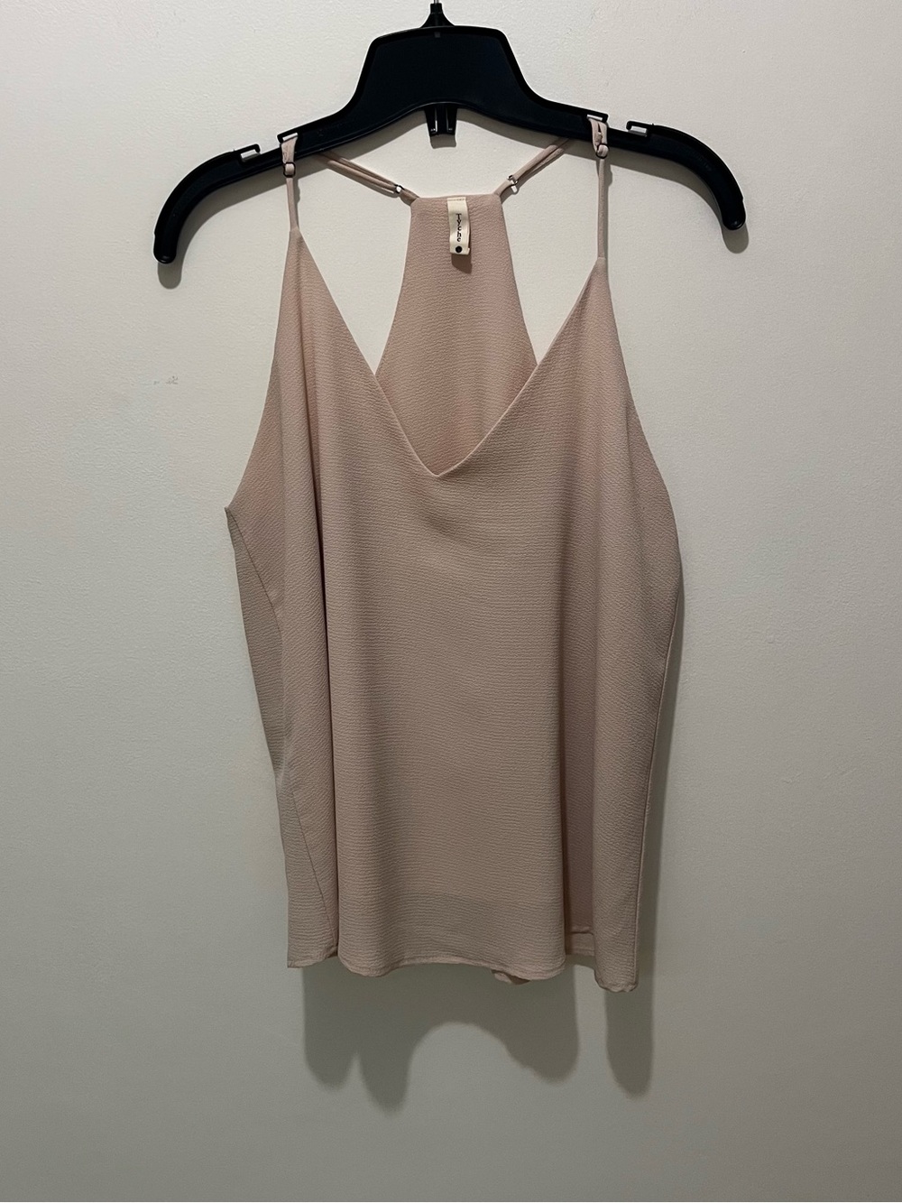 Tyche - Sleeveless V-Neck Cami Top in Blush